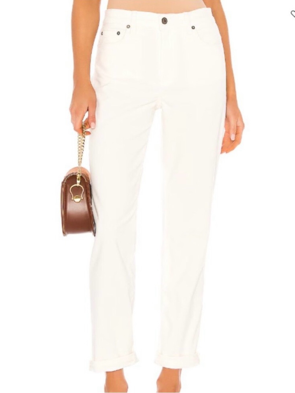 Pistola Presley Corduroy High
Rise Pants White Size 25